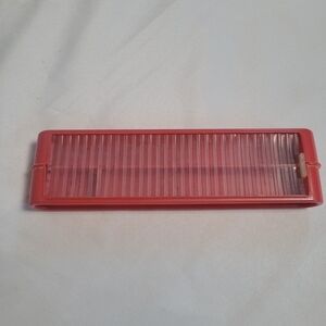 Hasbro Vintage Red Roll Top Pencil Case Made In USA *Rare*